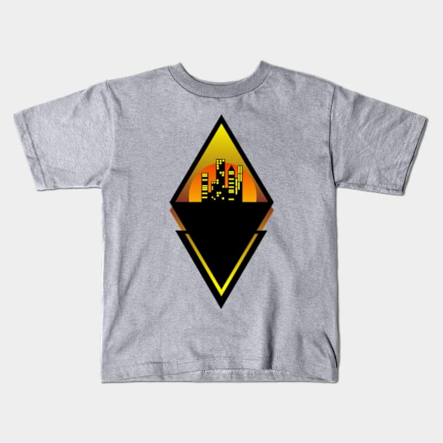 SUNSET CITY Kids T-Shirt by SAMUEL FORMAS